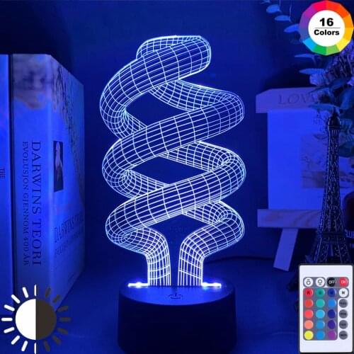 Cool 3D Illusion Hologram Led Night Lamp Touch Sensor Colorful Nightlight for Living Room Decor Dropshipping Baby Night Light