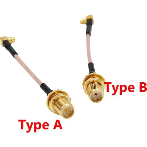 MMCX to SMA / RP-SMA Female Cable 100mm for PandaRC RC Models FPV Drone