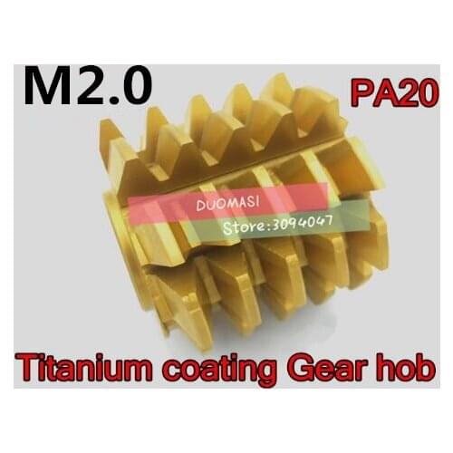 M2 modulus 55*50*22mm Inner hole PA 20 degrees HSS Titanium coating Gear hob Gear cutting tools Free shipping
