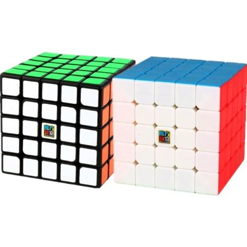 Moyu Meilong Black Stickerless 5x5x5 Magic Cube Profissional Speed 62mm 5x5 Cubes Toys Educational Games Puzzles for Kids Gift
