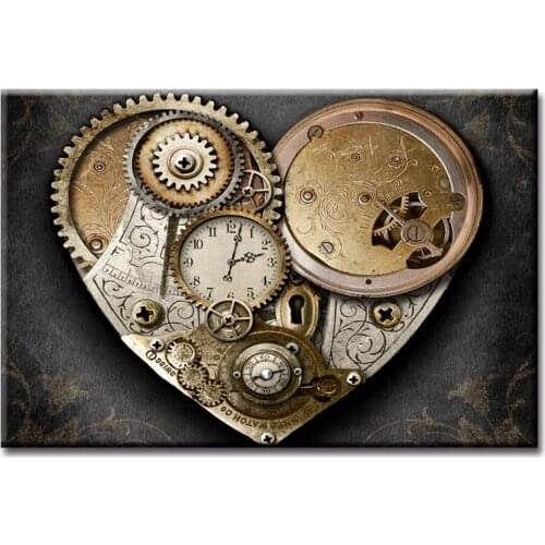 Gear false clock series 5d Diy diamond painting cross stitch diamond embroidery Retro diamond crafts full square roundZP-3732