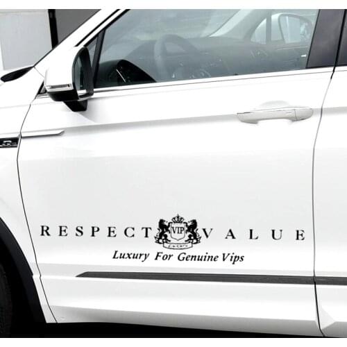 VIP Luxury For Genuine Respect Value Lions Royalty Car Stickers Creative Decals Doors Windshield Auto Tuning Styling Vinyls D21