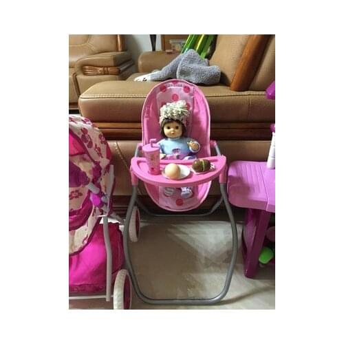 New Multi-function Cradle and Feeding Table For 43cm Dolls 17Inch Doll Furniture