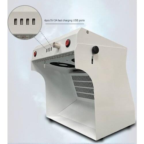 2021 New Clean Room for Desk Dust Free with 4 USB 5V-3A Ports LCD Refurbish Mobile Phone Repair Equipment Working Station Bench