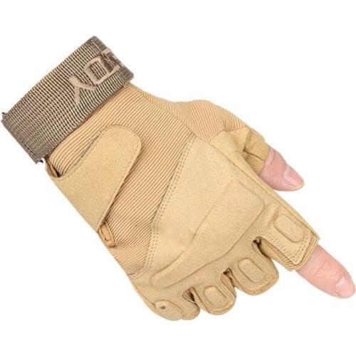 Outdoors Tactics Trainning Climbing Camping Hiking Mittens Men Women Army Half Fingers Sports Mountaineering Tactical Gloves