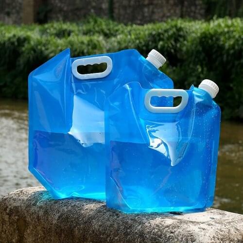 10L Outdoor Portable Folding Water Bag Car Storage Bucket Emergency Sports Cycling Bot