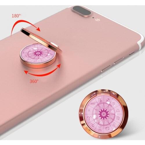 Portable Metal Universal Zodiac Finger Ring Holder Mount Bracket for Mobile Phone попсокет на телефон