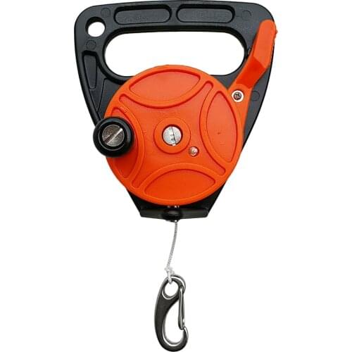 Durable Plastic Snorkeling Dive Wreck Reel Kayak Anchor w/ Line, Handle, Clip for Scuba Diving Water Sports Pool Accessories