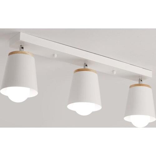 Simple and modern ceiling lamp adjustment direction creative LED bedroom lights corridor office study personality Nordic light