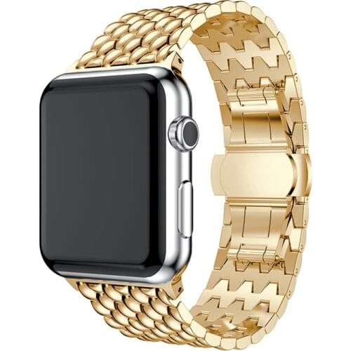 For Apple Watch Band 44mm 40mm 42mm 38mm Metal Strap for iwatch Series 6 SE 5 4 3 2 1 Accessories Stainless Steel Bracelet Corre