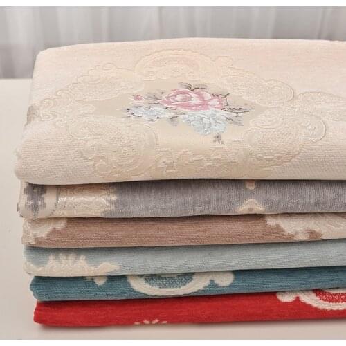 HLQON Euramerican style Chenille Fabric For Cushion Material Curtain,Chair Quilting & Sewing Sofa,Table Cloth 1.8m Width