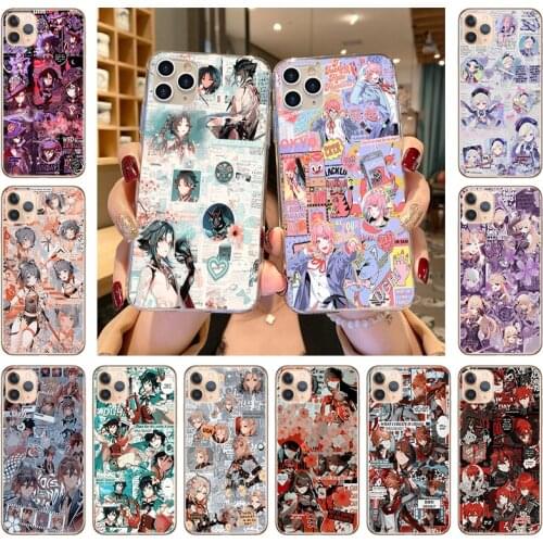 Genshin Impact Anime Silicone Case For iPhone 12 11 Pro Max SE2020 5 X XR XS 7 8 6S Plus Soft Phone Cases Cover Coque Funda Capa