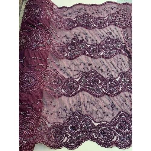 Bridal nigerian lace fabric wholesale african french lace fabric SYJ-11872 for wedding dress