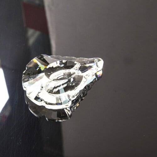 Top Quality 28pcs/lot 89mm Clear Crystal Suncatcher Chandelier Hanging Pendants,Glass Shinning Chandelier Prism Parts+Free rings