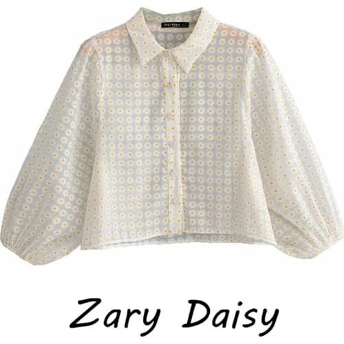 ZARY DAISY Little Daisy Western Style Design Sense Small Light Cooked Temperament Shirt Sunscreen Shirt Womens Long Sleeve Thin