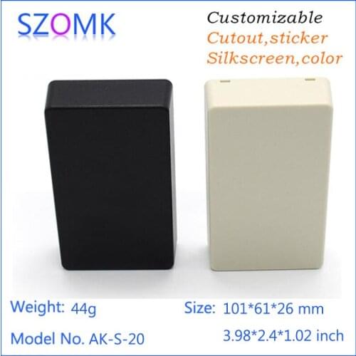 20 pcs, 101*61*26mm szomk plastic case diy box power supply enclosure Plastic electronics project housing box pcb enclosure