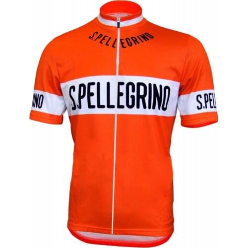 2018 S.PELLEGRINO Retro Classical Mens Only Cycling Jersey Short Sleeve Bicycle Clothing Quick-Dry Riding Bike Ropa Ciclismo