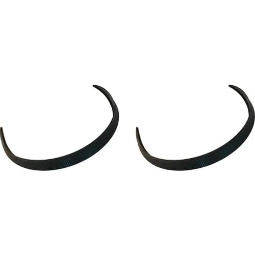 2x Black Arch Strip Wheel Eyebrow Pad Sticker Carbon Fiber 120cm