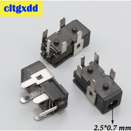 5pcs DC Connector Female Soldering Power Socket Dock 2.5-0.7 MM For Gameboy Color GBC Charger Port Tablet Router Charging Jack