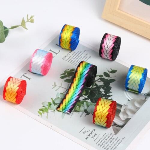 5 yards Ethnic Colorful Jacquard Ribbon for DIY Craft Curtain Home Textile Hat Clothing Bags Decoration Trim Accessories