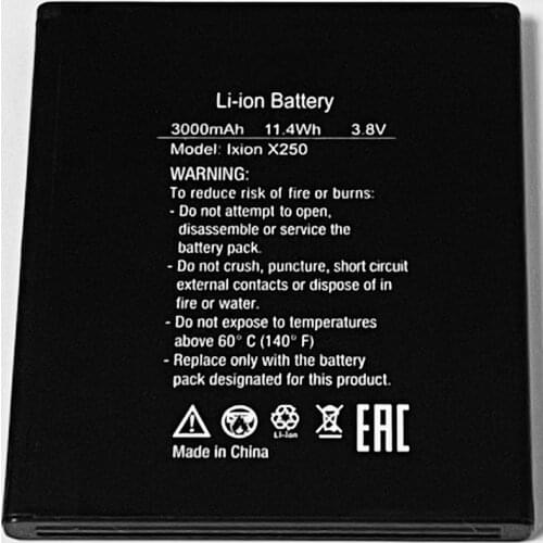 3.8V 3000mAh For DEXP Ixion X250 OctaVa Battery