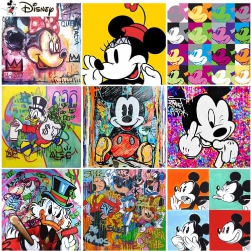 Disney Diamond Painting Full Square/Round Diamond "Cartoon Mickey Mouse" Pattern Embroidery Cross Stitch 5D Rhinestone Painting