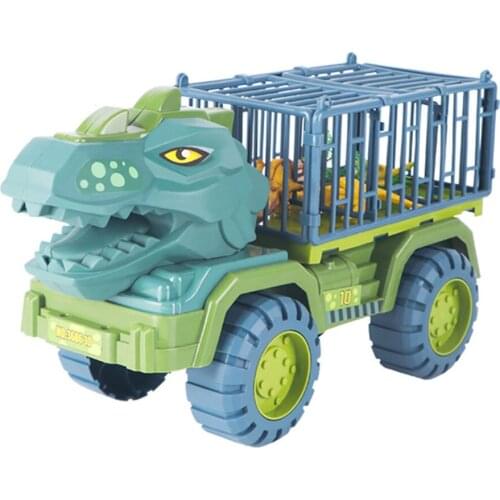 Dinosaurs Transport Car Vehicle Toy Simulation Excavator Carrier Truck Pull Back Gift for Children