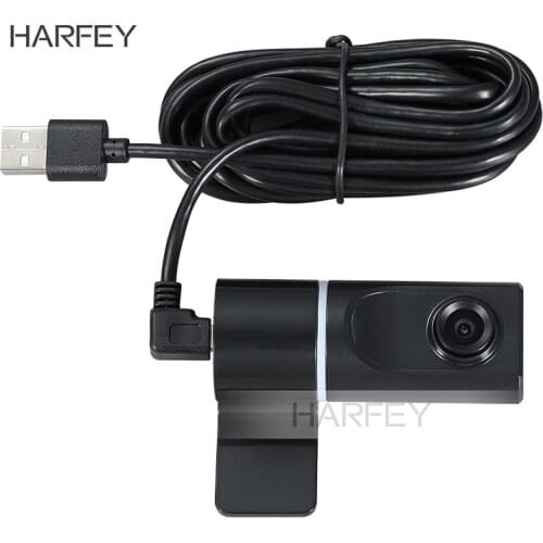 Harfey 140 Degree Wide Angle HD 720P USB Car DVR front Camera Recording video Supporting Android 7.1 6.0 5.1