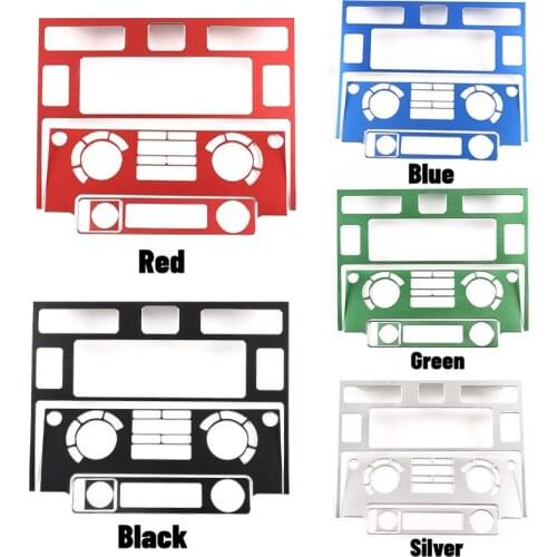 For 2008-2018 Land Rover Defender aluminum alloy central air conditioning control paneldecorative stickers interior accessories