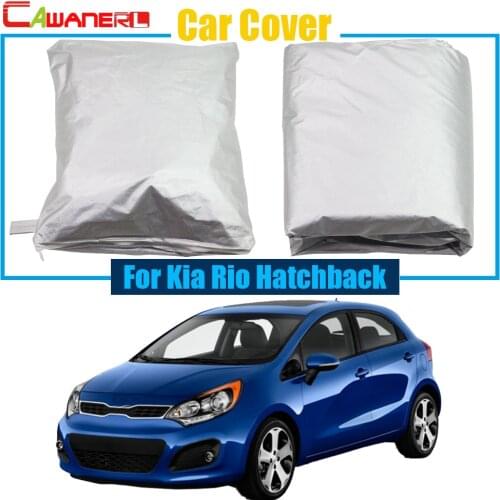 Cawanerl Car Cover Outdoor UV Anti Sun Snow Rain Resistant Protector Cover Car-Cover For Kia Rio Hatchback