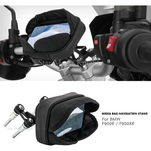 Motorcycle Phone Stand Holder Mobile GPS Plate Bracket Waterproof Media Bag Navigation Bracket FOR BMW F900R F900XR F 900 XR