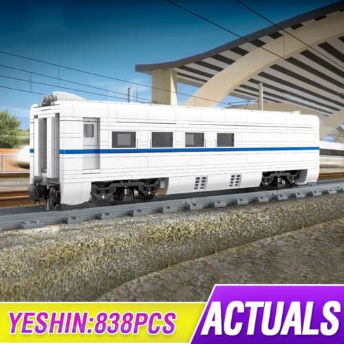 Mould King High-Tech Train Parts The CRH2A High-Speed Rail Dinning Car Carriage Building Blocks Bricks Toys Education Gift