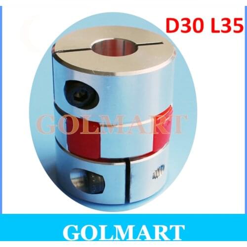 CNC Motor Jaw Shaft Coupler Flexible Spider plum Coupling D30 L35 5/6/6.35/7/8/9/9.525/10/11/12/12.7/14/15/16mm