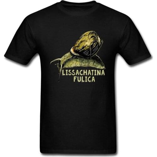 Giant African Land Snail TShirts Slim Fit T Shirts Men T-shirt Personalized Tops Tees 100% Cotton Father Day Funky Black Clothes
