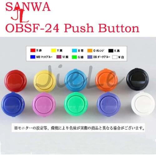 1PCS SANWA OBSF-24 Push Button 24MM Zero delay Arcade Game Button Original SANWA Made In Japan