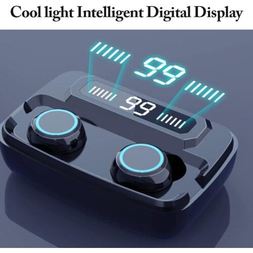 M11 TWS Bluetooth Earphone LED Digital Display Touch 5.0 IPX7 Waterproof Mini Wireless Bluetooth Headphones X18 Q32 Binaural HD