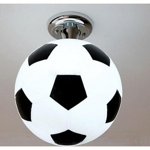 Fashion Boys Room Football Ceiling Lamp Cartoon Childrens Bedroom Ceiling Lights 110-220v