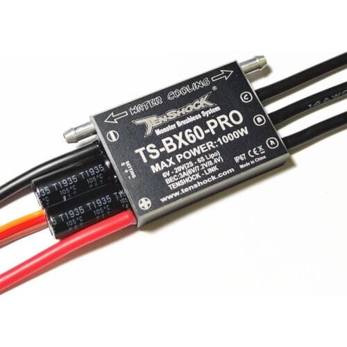Tenshock New BX60 Pro Marine Brushless Waterproof 60A Electronic Speed Controller ESC