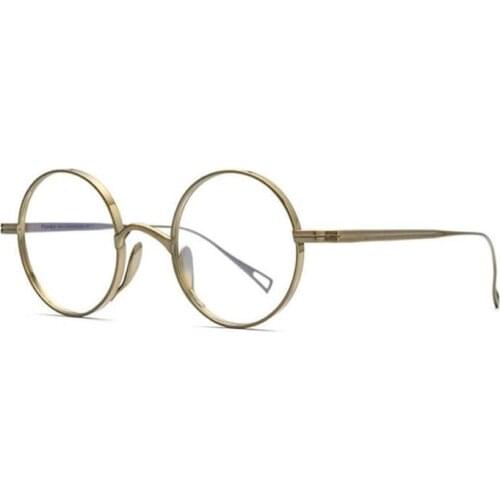 Retro Pure Titanium Progressive Multifocus Glasses Frame Unisex Round Eyewear See Near Far Vintage Reading Eyeglasses Women Men