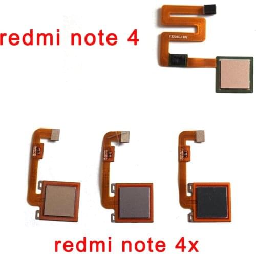 Original Home Key For Redmi Note 4 4x Pro Return Button Fingerprint Sensor Flex Ribbon Cable Repair Phone Part