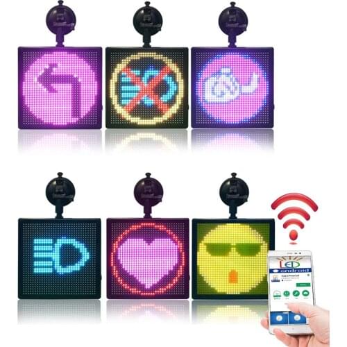 P5 full Color RGB WiFi Gif Screen Bluetooth Controlled Emoticon Truck LED Display Screen Adjustable Real-Time Draw Animation