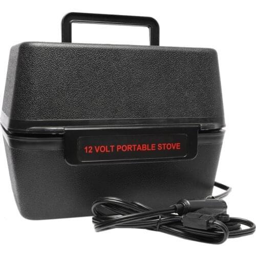 Portable Electrical Car Stove 12V Travel Camping Food Warmer Heater Lunch Box Oven for GO-vechile or camping with deep lid