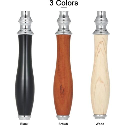 Portable Shaving Handle for Double Edge Shaving Razor Beard Razor Stainless Steel Replacement Razor Handle Grip Barber Tool