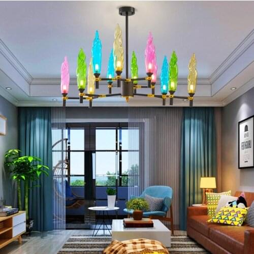 Postmodern chandelier gold color creative personality living room bedroom dining room lamp Nordic modern minimalist bar lamp