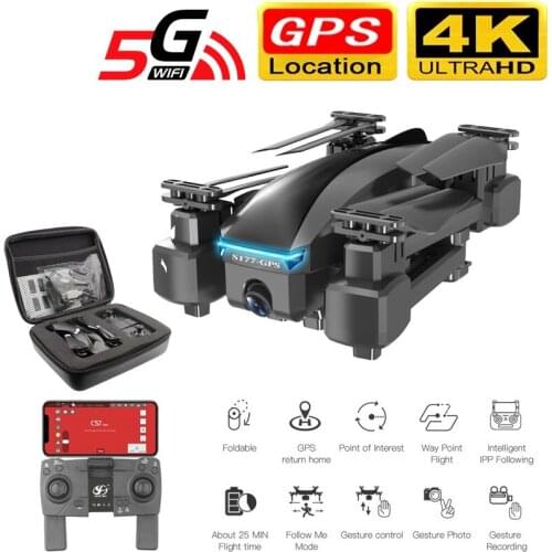S177 drone gps 4k 5G WIFI HD wide angle dual camera fvp drones 20min rc distance 600m Quadcopter Height Keep flight VS E520 GD89
