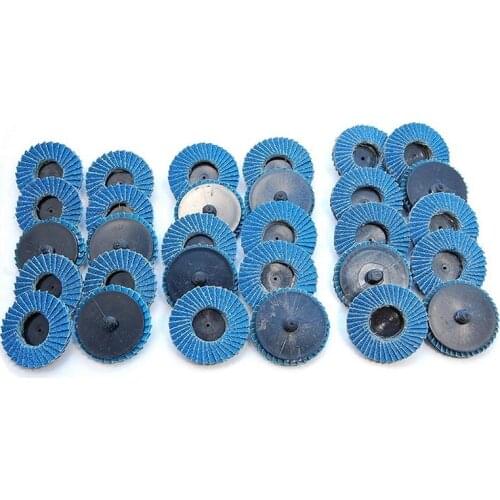 ELEG-50Mm 2 inch Flap Disc Sanding Disk for Rolor Roll Lock Abrasive Tools Fits Polishing Metal Iron Rust Removal Grinding Wheel