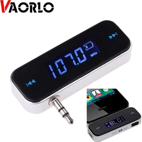 VAORLO 3.5 mm Wireless Mini Car Radio Music Audio FM Transmitter HandsFree FM Modulator Transmissor FM LCD Displayer