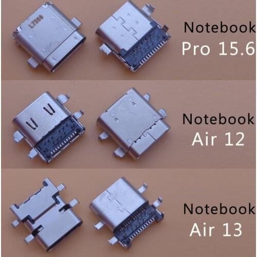 2pcs For Xiaomi Notebook Mi Air 13/12 161301-01 161201-01 15.6 Pro Power Jack Charging Port Type-c Usb Connector