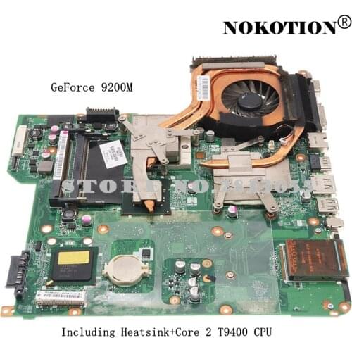 482867-001 504640-001 With Cooling T9400 CPU For DV5-1000 Laptop Motherboard fit for 482324-001 502638-001 506070-001 482325-001