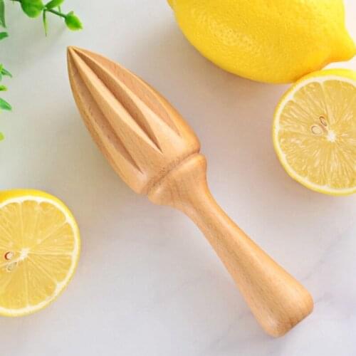 Hot 5Pcs Lemon Squeezer Reamer Wooden Orange Juice Squeezer Citrus Extractor Reamer Hand Press Manual Juicer for Kitchen